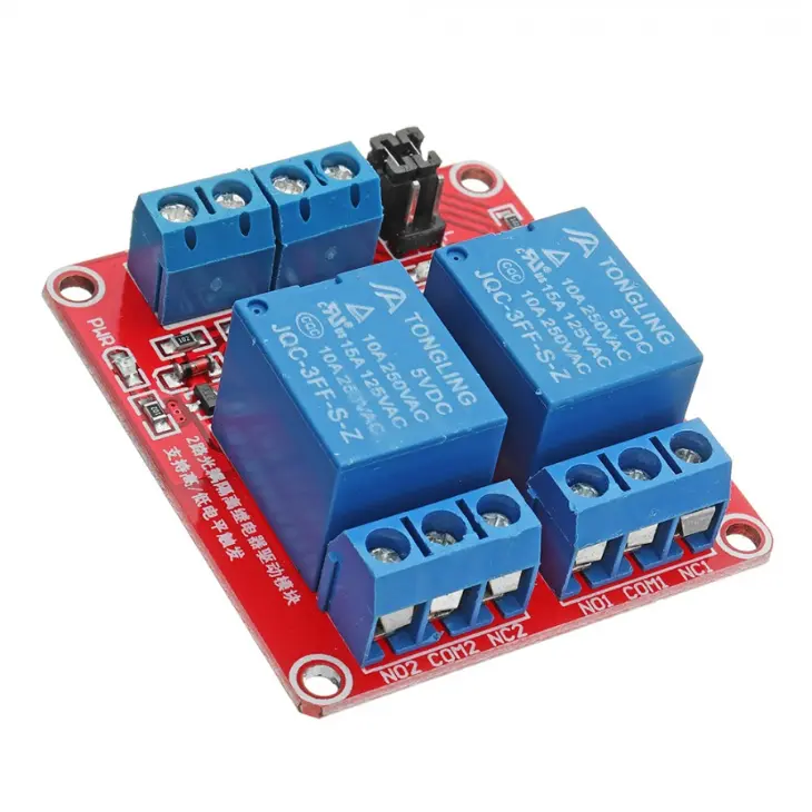 2 Channel 5V Relay Module with High/Low Level Trigger