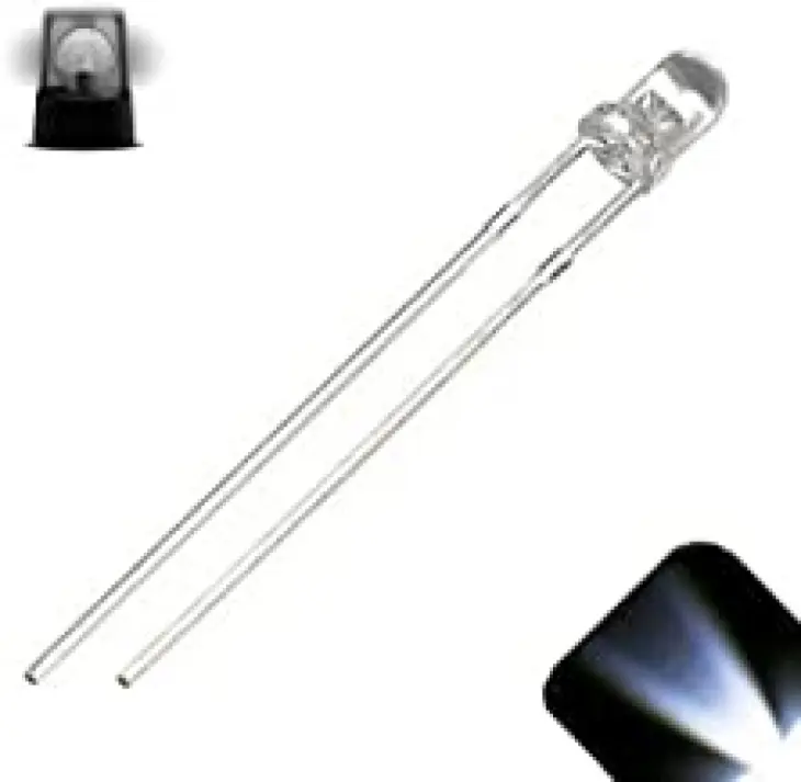 LED White White Color (3mm)