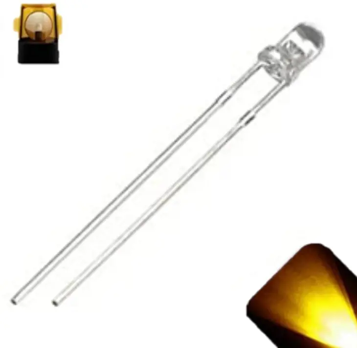 LED White Yellow Color (3mm)