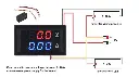 DC 100V 10A Voltmeter Ammeter Blue + Red LED