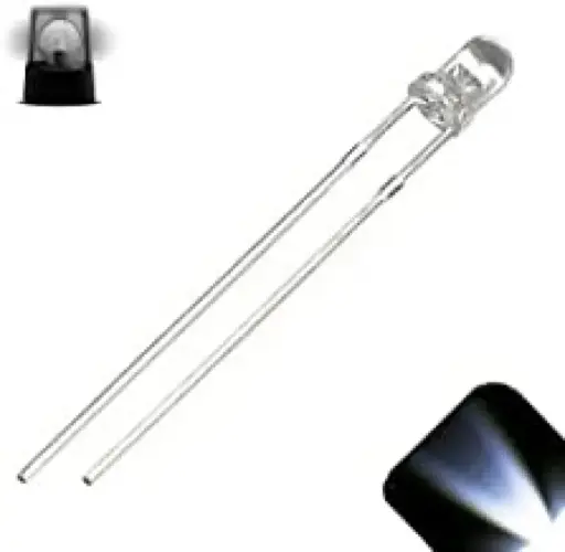 LED White White Color (3mm)